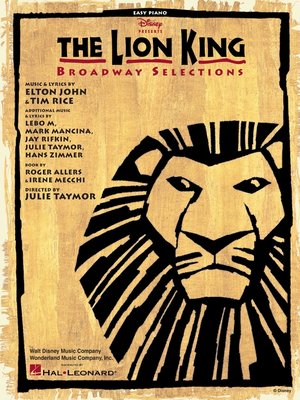 cover image of The Lion King--Broadway Selections (Songbook)